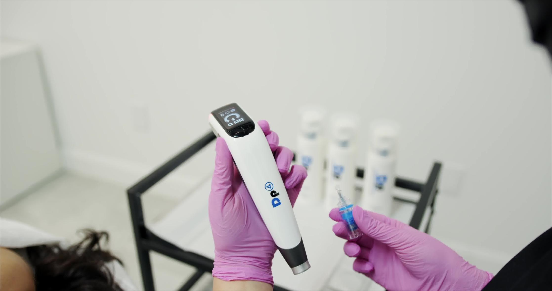 Microneedling face and neck treatment — New Age Spa